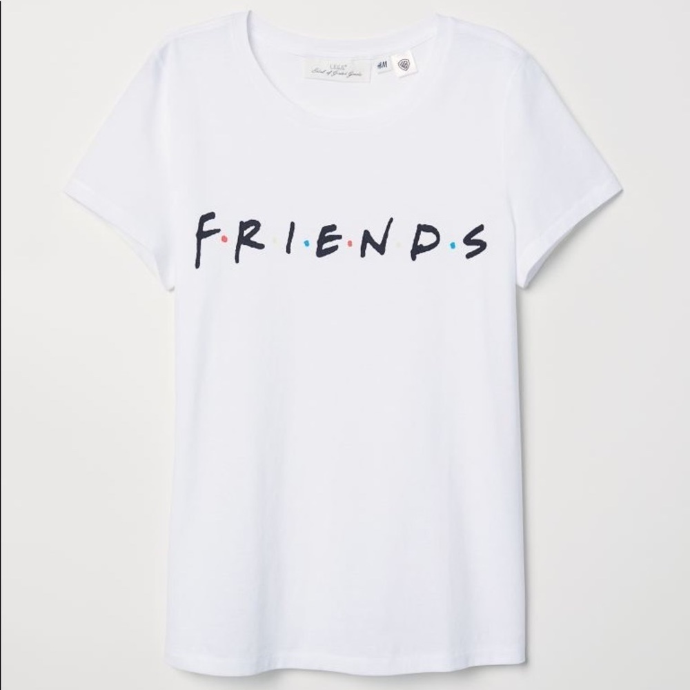 H&M White Friends T-Shirt